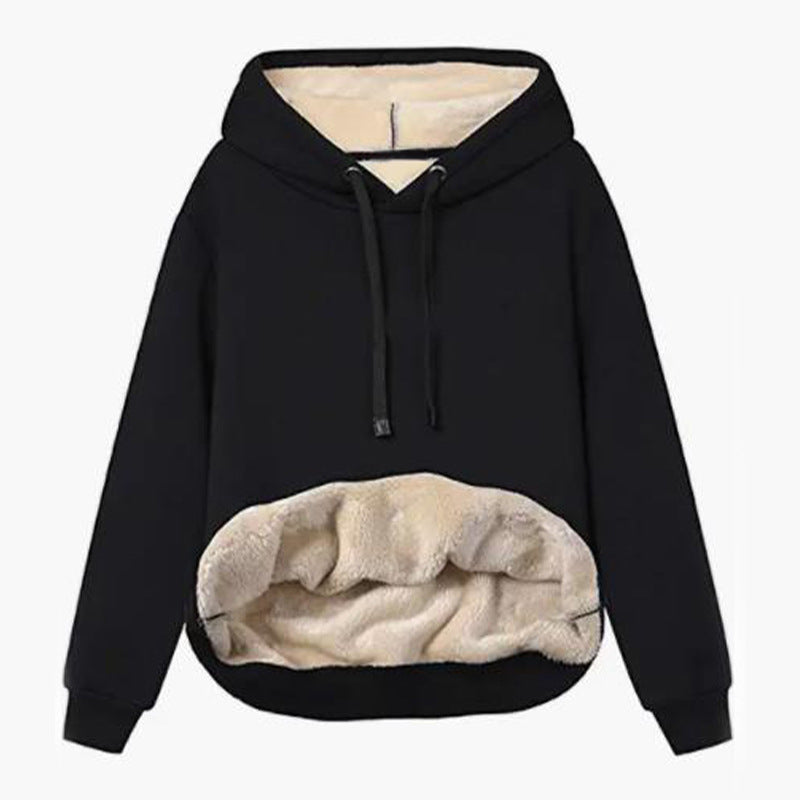 Damen Kuscheliger Kapuzenpullover mit Fleece-Futter Stalluxe