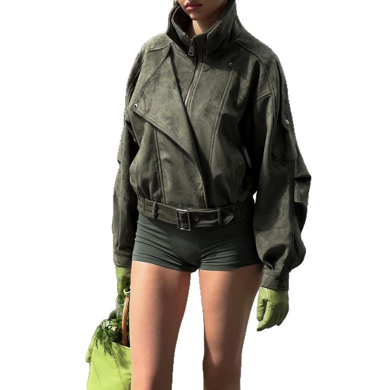 Damen Urbaner Oversized-Windbreaker Stalluxe