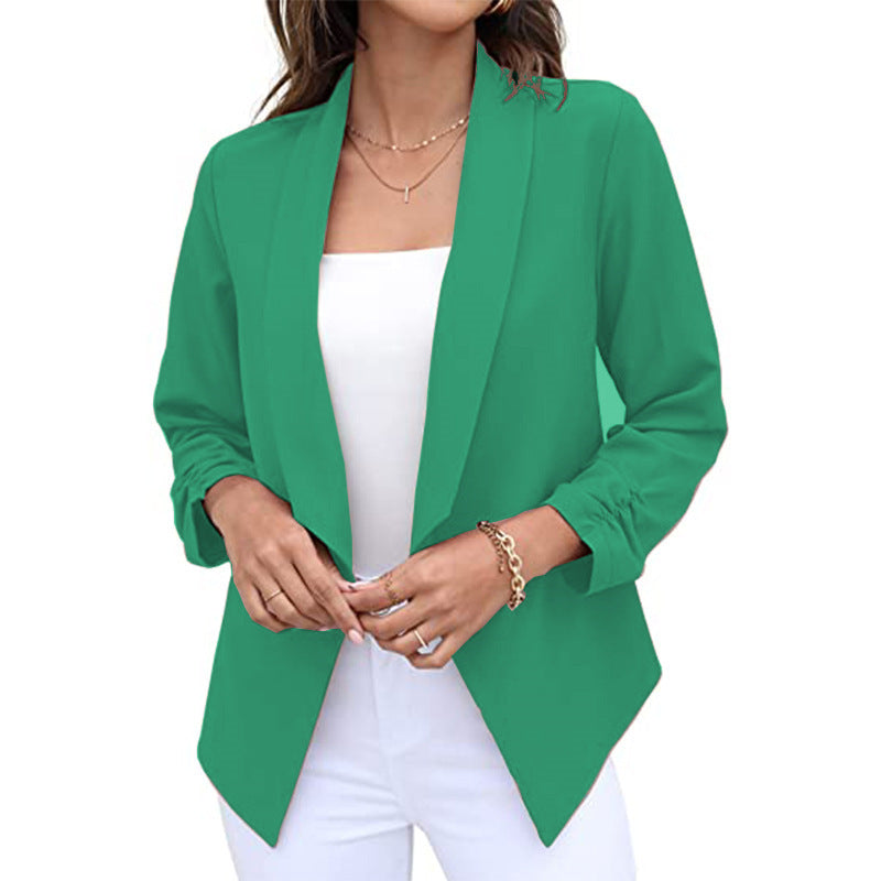 Women's Casual Open Front Blazer Stalluxe