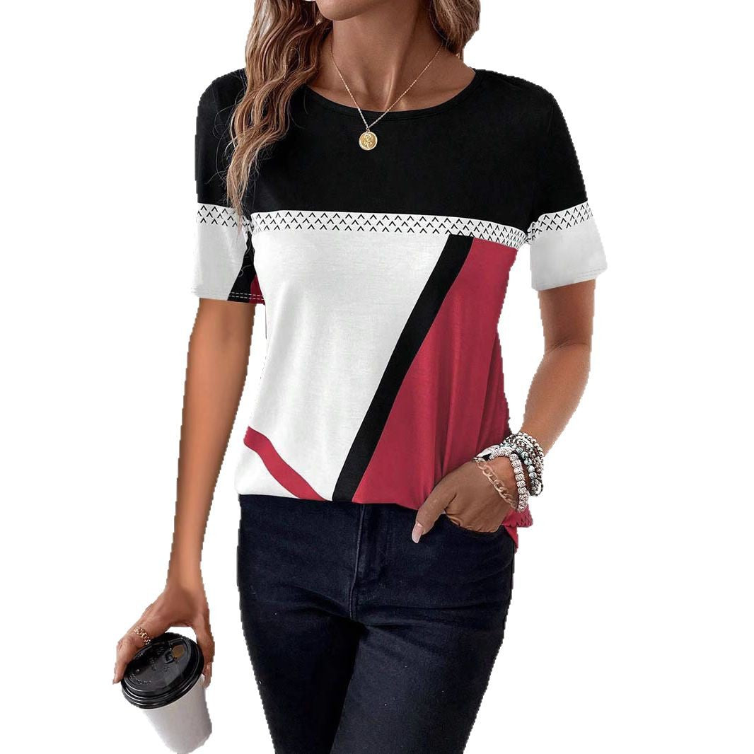 Damen Baumwoll-T-Shirt mit modischem Grafikdruck Stalluxe