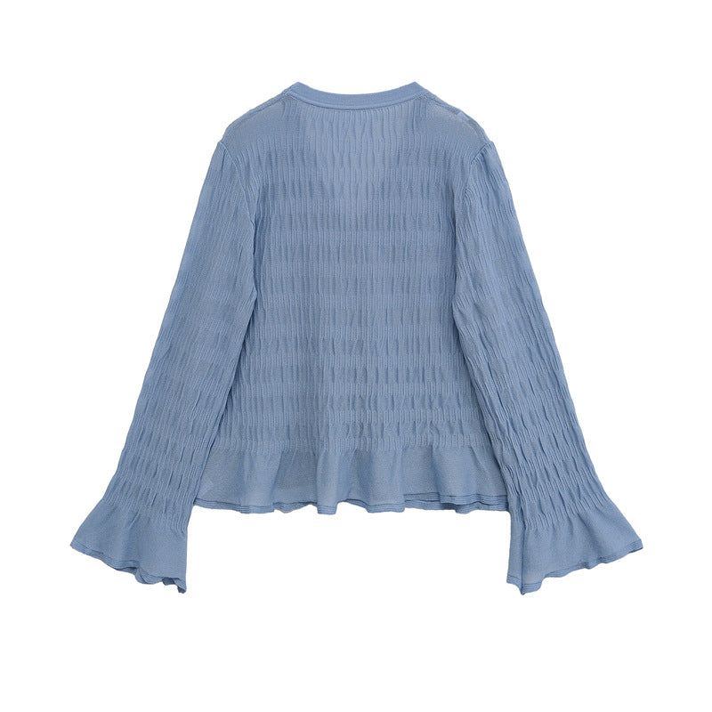 Damen Strickjacke mit weiten Ärmeln und Knopfdetails Stalluxe