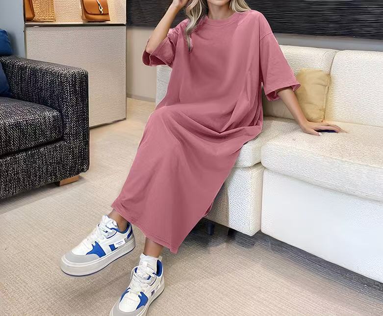 Damen lässiges Maxikleid mit oversized Schnitt und komfortabler Passform Stalluxe