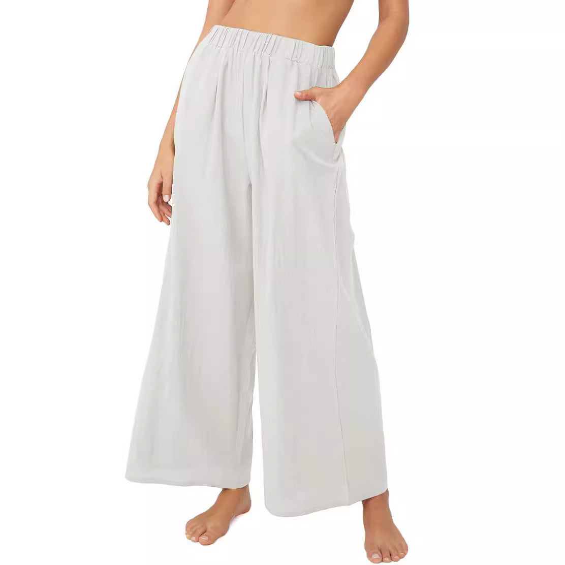 Damen Weite Beinform Entspannte Hose Stalluxe