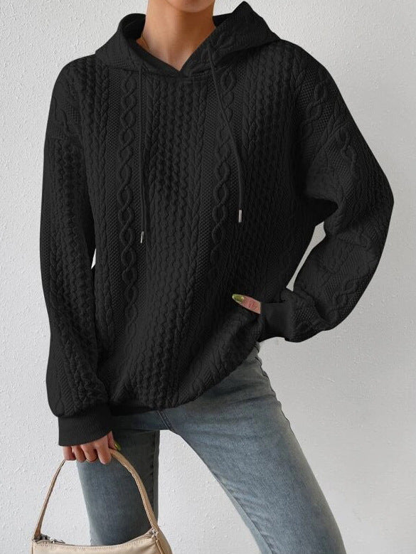 Damen Bequemer Kapuzenpulli mit strukturiertem Design Stalluxe