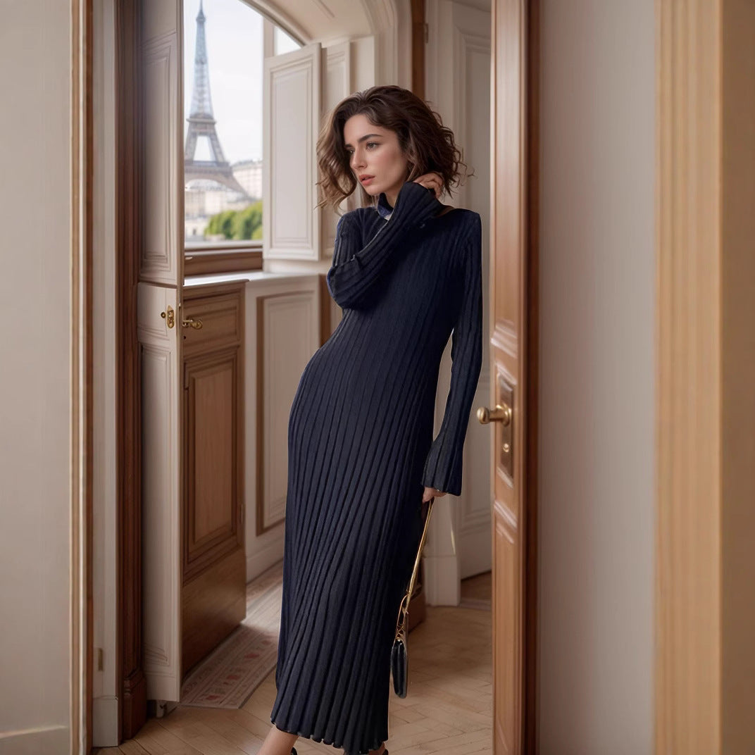 Damen Langarm Kleid Stalluxe