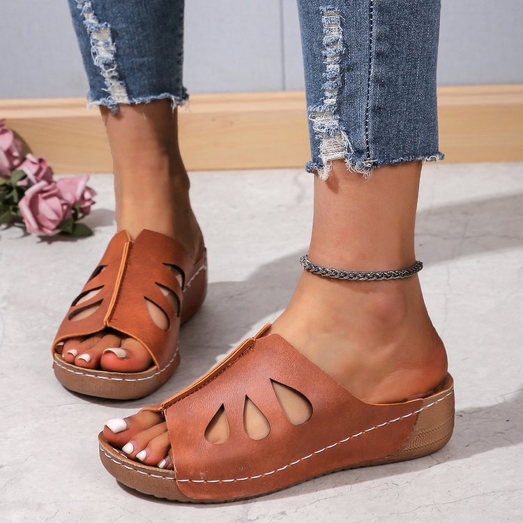 Damen Elegante Clogs mit modischen Aussparungen Stalluxe
