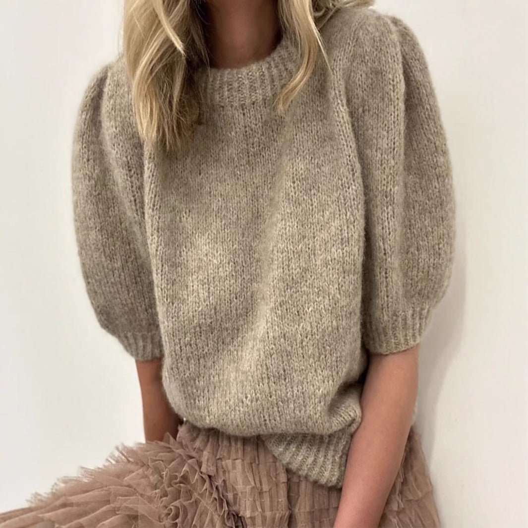 Damen Pullover mit Puffärmeln und weichem Strick Stalluxe