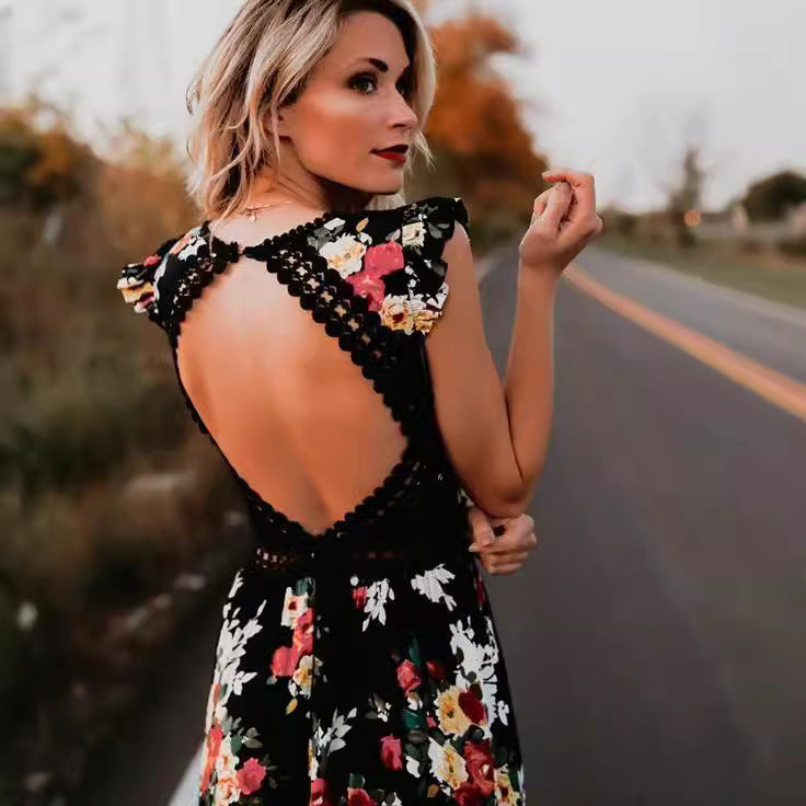 Damen Luftiges Kleid mit romantischen Stickereien Stalluxe