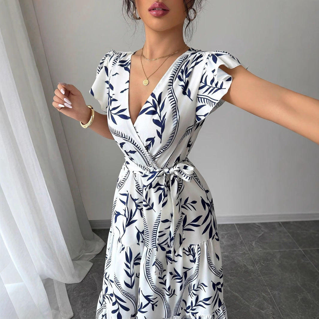 Damen Maxikleid mit floralem Muster Stalluxe