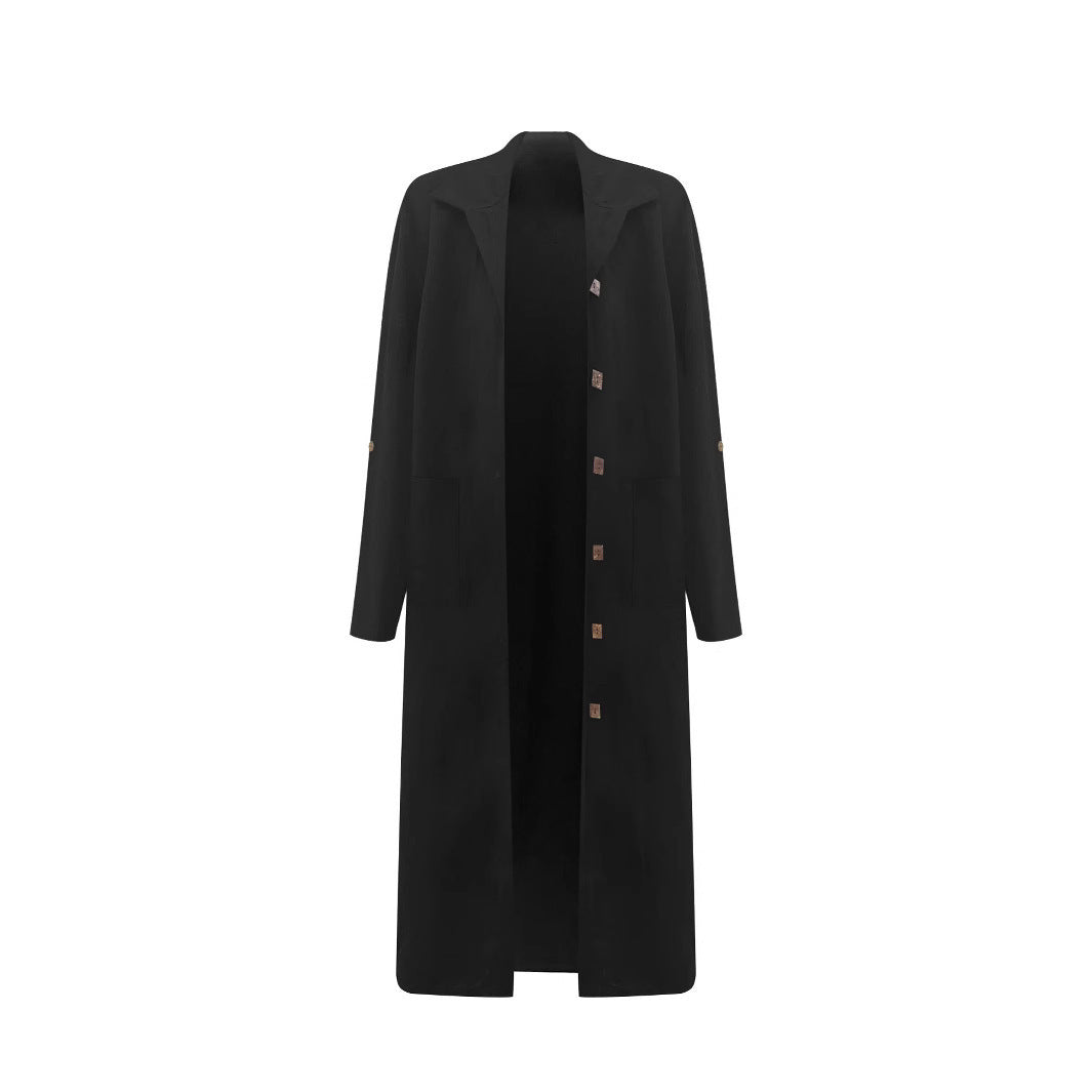 Damen Longline Jacke mit elegantem Schnitt und praktischen Taschen Stalluxe