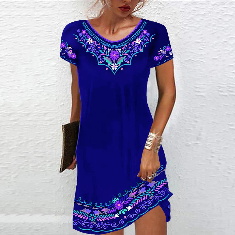 Damen Verspieltes Sommerkleid mit Blumenmuster Stalluxe
