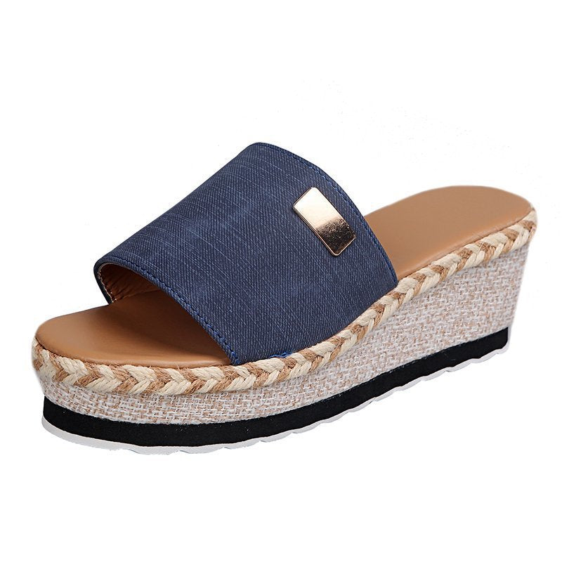 Damen Komfortable Keil-Sandalen Stalluxe