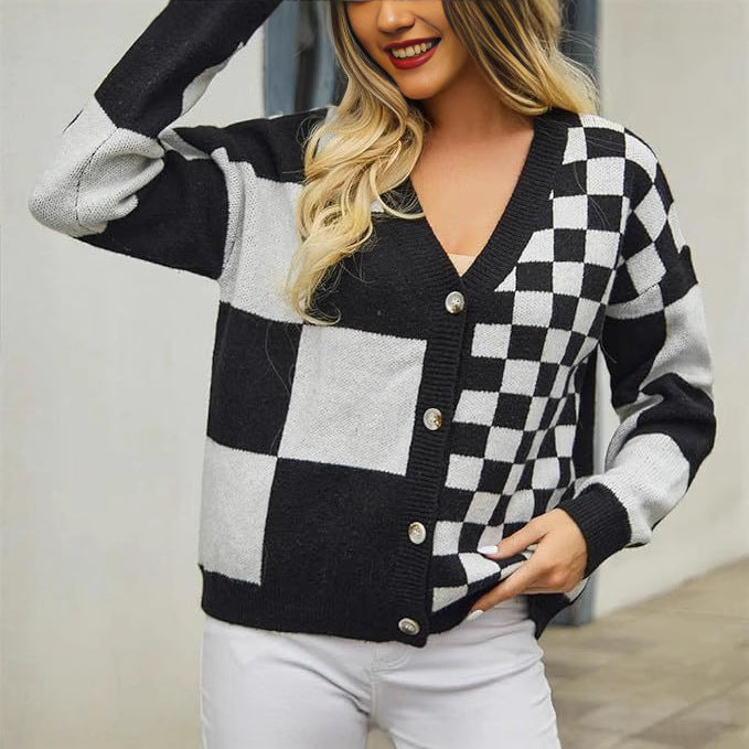 Damen Gemusterte Strickjacke Stalluxe