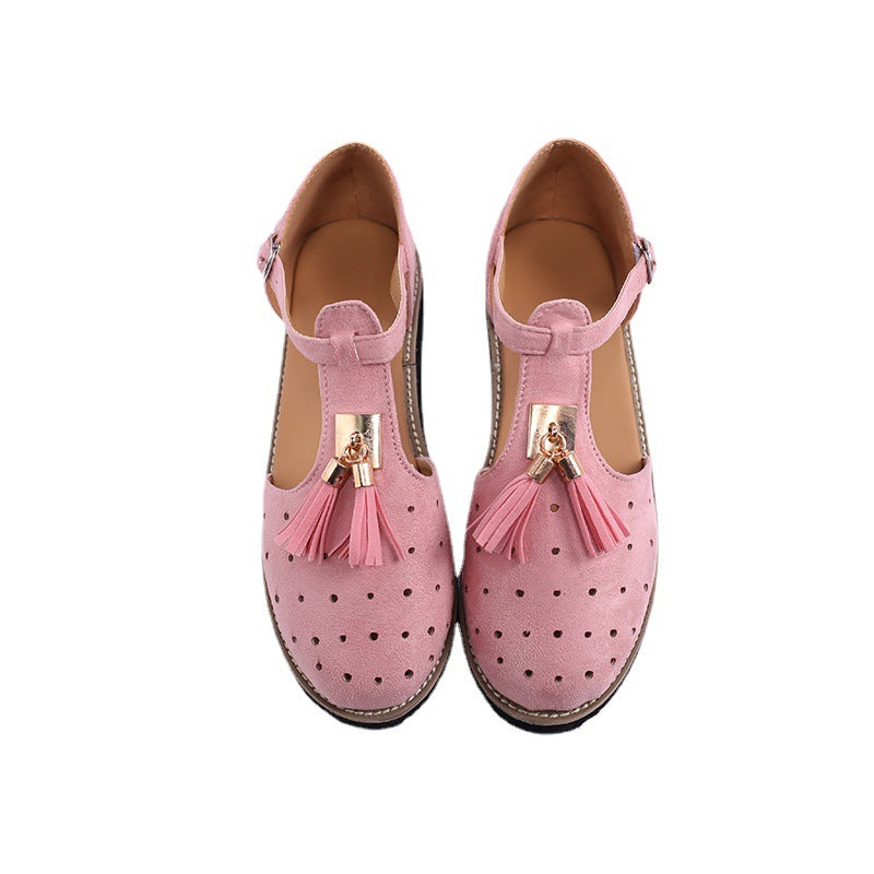 Damen elegante Ballerinas mit modischem Quastendetail und verstellbarem Riemen Stalluxe