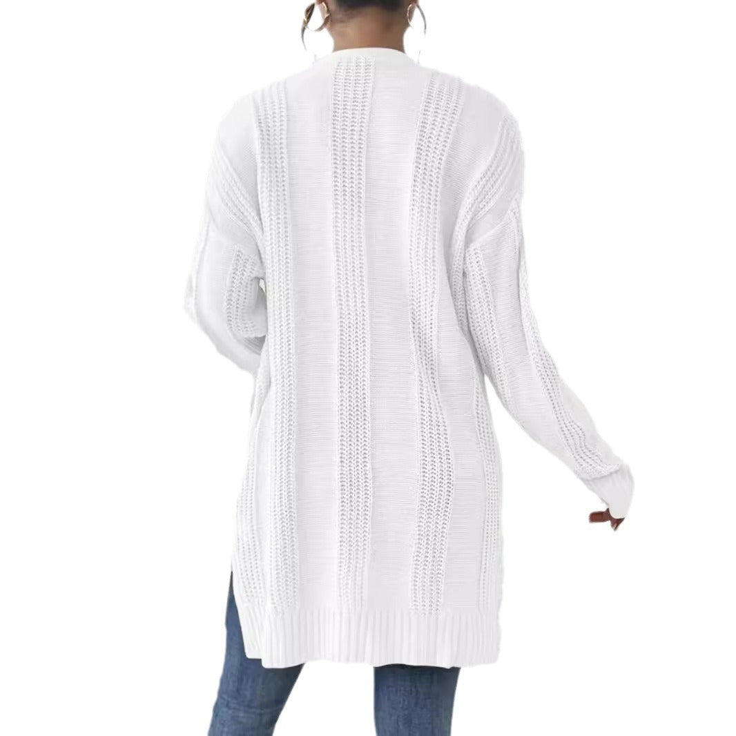 Damen Strickjacke mit offenem Design und praktischen Taschen Stalluxe