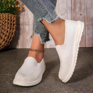 Damen Atmungsaktive Slip-On Sneakers mit flexiblem Fußbett Stalluxe