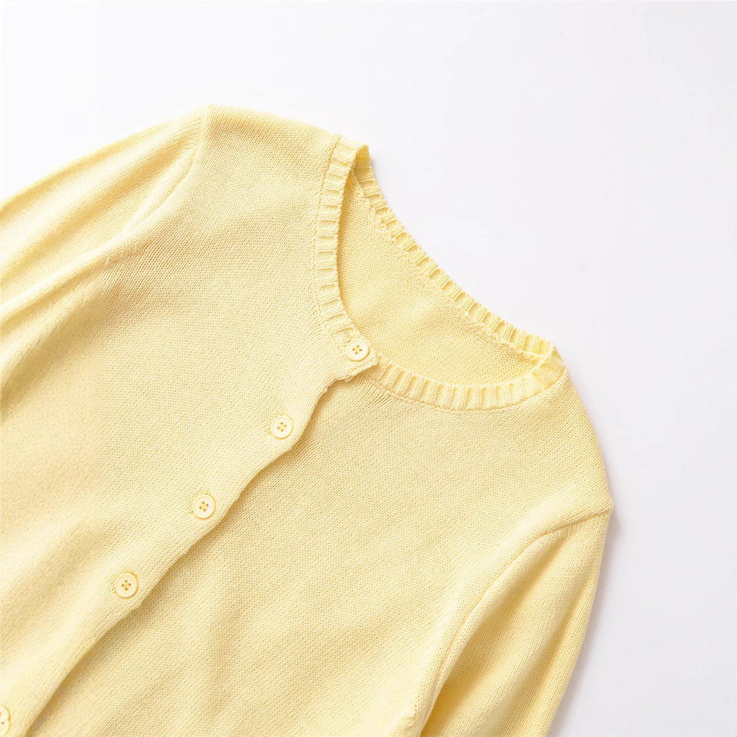 Damen kurzärmelige Strickjacke mit Knopfverschluss Stalluxe