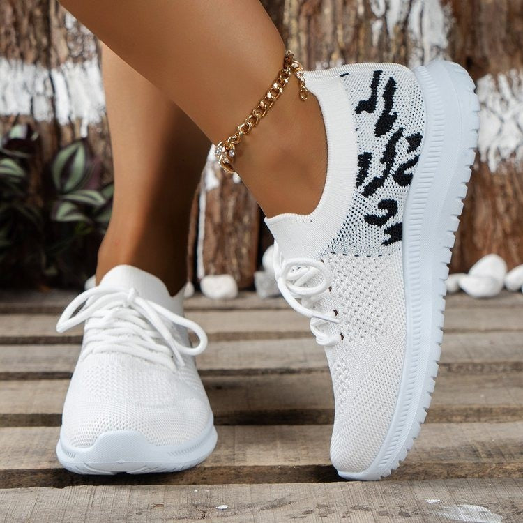 Damen atmungsaktive Sneaker mit elastischem Mesh-Obermaterial Stalluxe