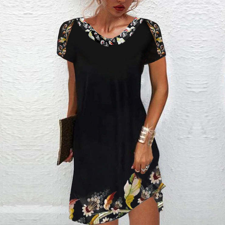 Damen Verspieltes Sommerkleid mit Blumenmuster Stalluxe