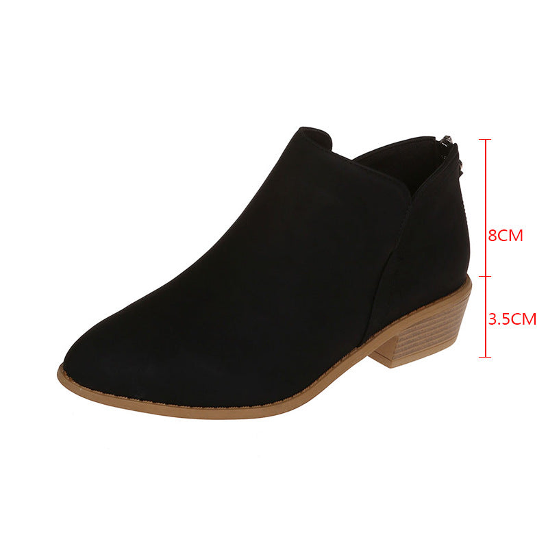 Damen Ankle Boots mit elegantem Reißverschluss und komfortablem Blockabsatz Stalluxe