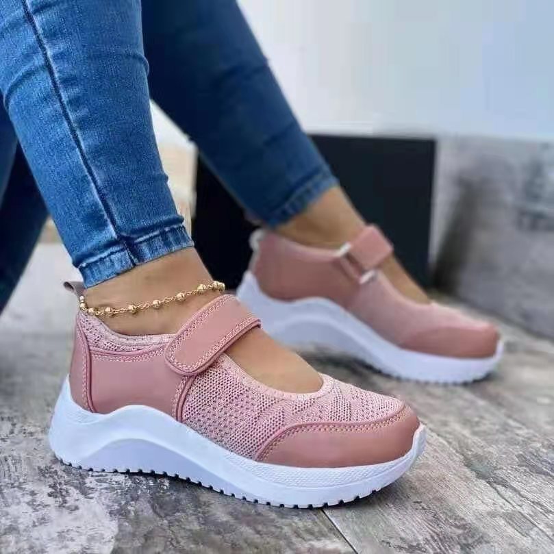 Damen Komfortable Slip-On Sneakers mit elastischen Riemen und weichem Fußbett Stalluxe