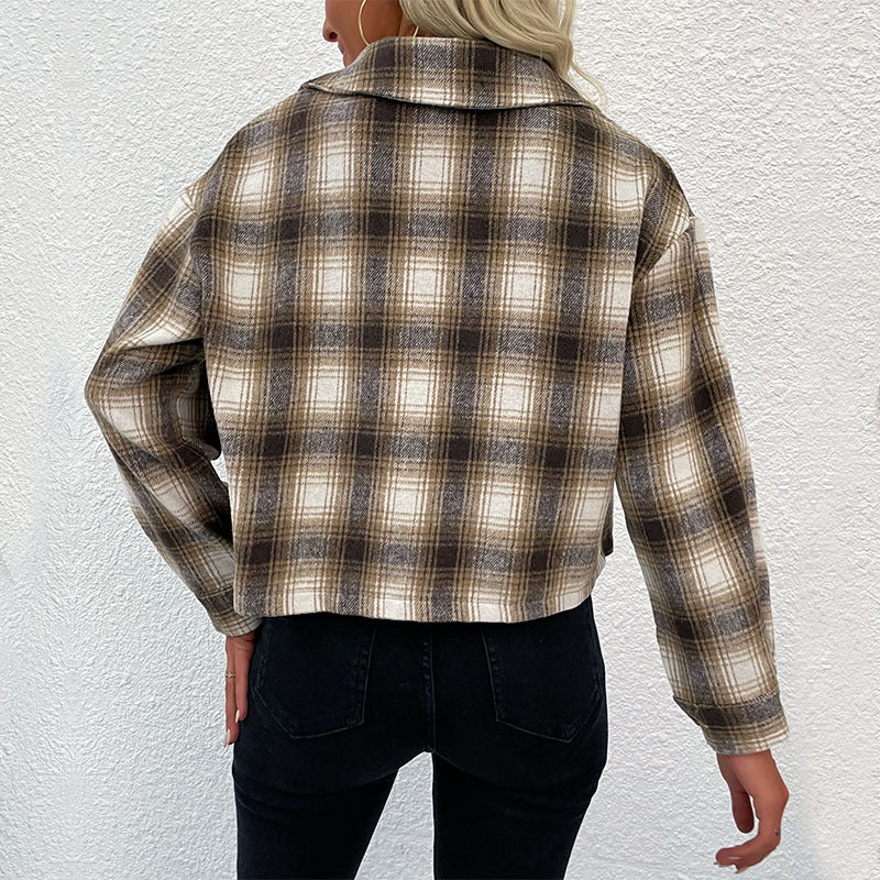 Damen Hochwertige Flanelljacke im zeitlosen Karomuster Stalluxe