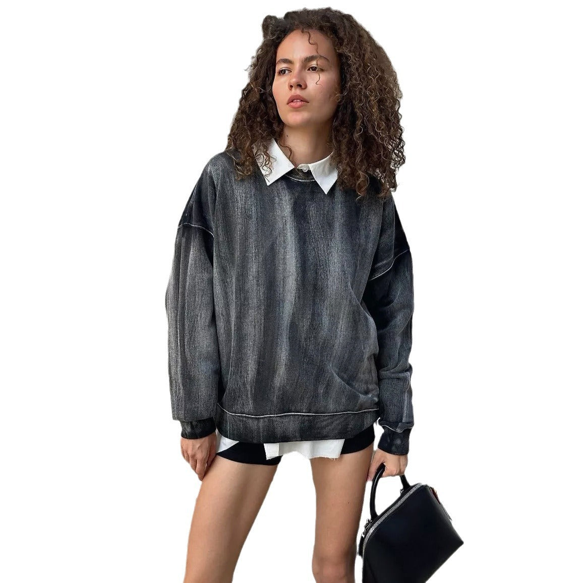 Damen Lässiger Oversized Pullover mit modischen Akzenten und strukturiertem Stoff Stalluxe