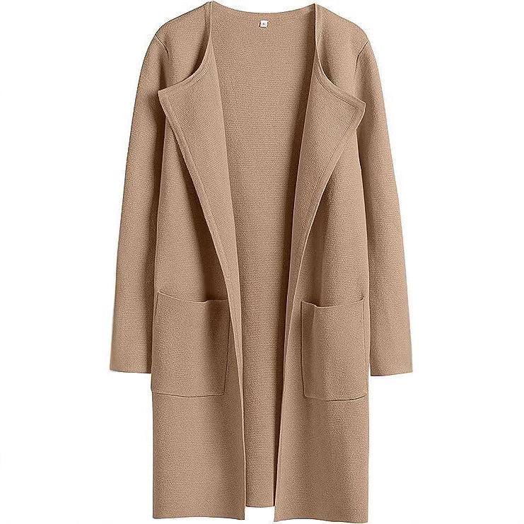Damen Strickmantel mit lässigem Schnitt und praktischen Taschen Stalluxe