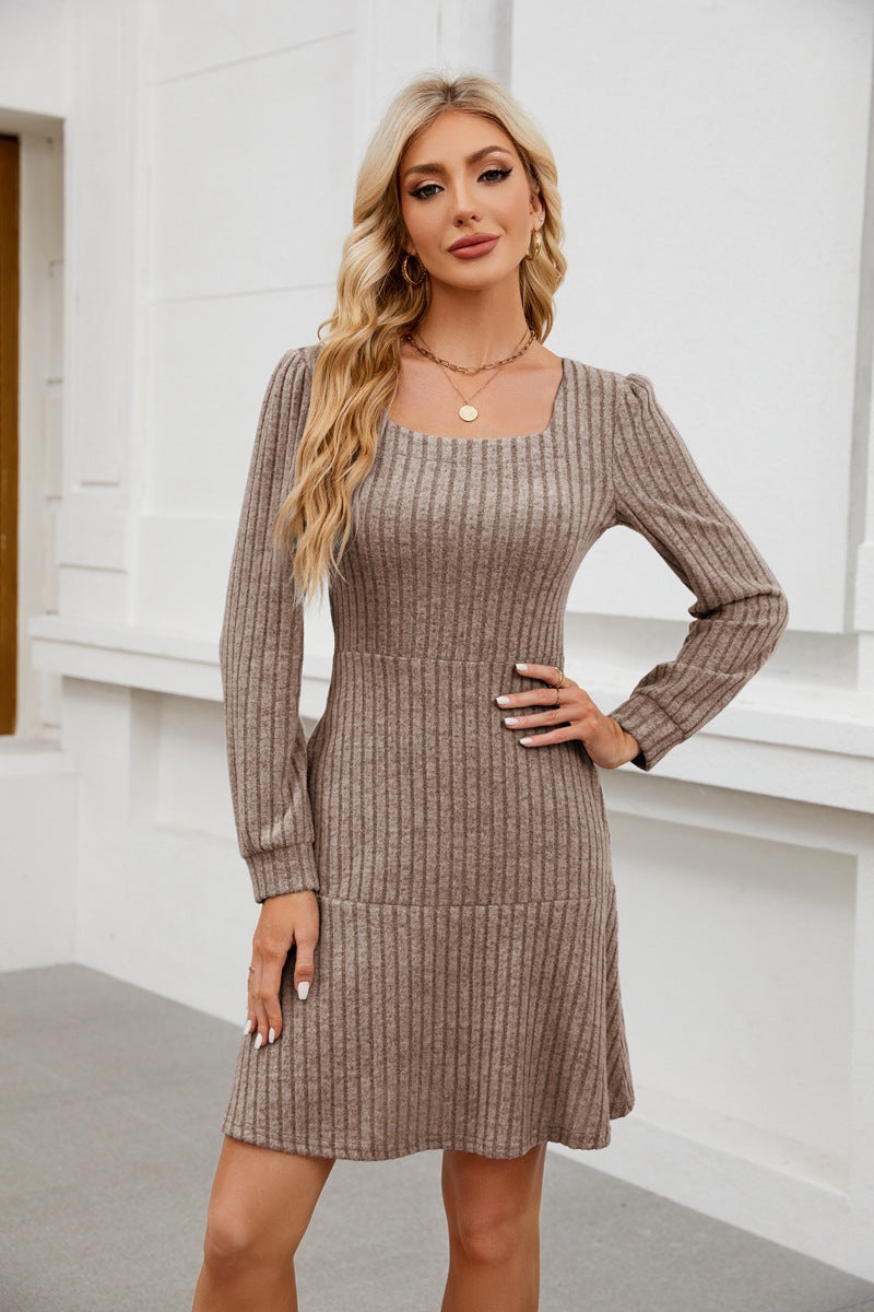 Damen gestricktes Midikleid Stalluxe