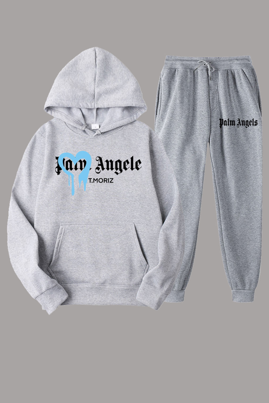 Damen lässiges Hoodie und Jogginghose Set mit kreativem Grafikdesign Stalluxe