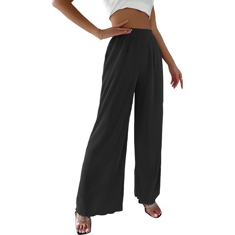 Women's Flowing Pleated Wide-Leg Trousers Stalluxe