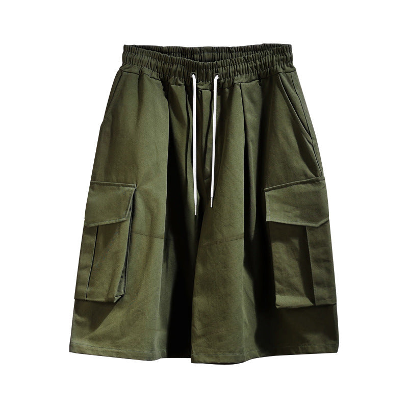Damen praktische Cargo-Shorts mit elastischem Bund und mehreren Taschen Stalluxe