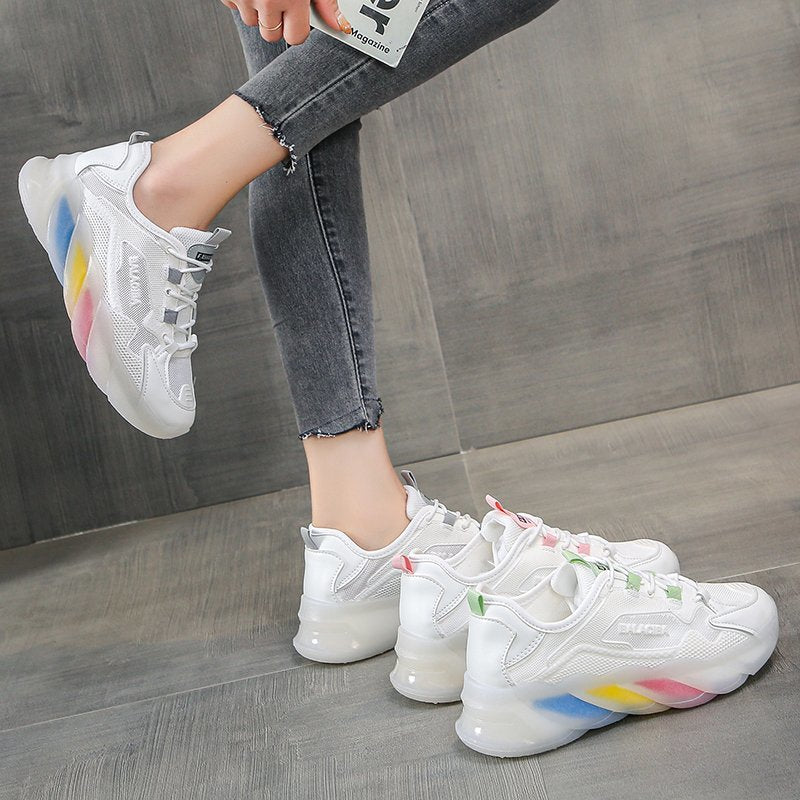 Damen modische Sneakers mit futuristischem Design und attraktiver Sohle Stalluxe