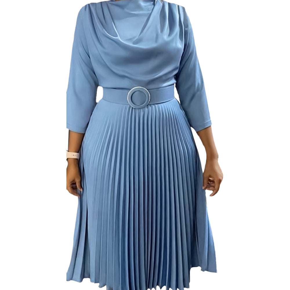 Damen Faltendes Kleid mit Wickeloberteil Stalluxe