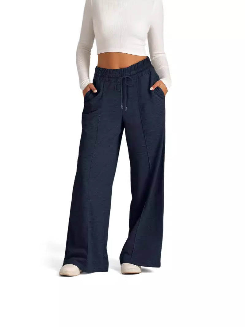 Damen Weite Freizeithose mit elastischem Bund und praktischen Seitentaschen Stalluxe