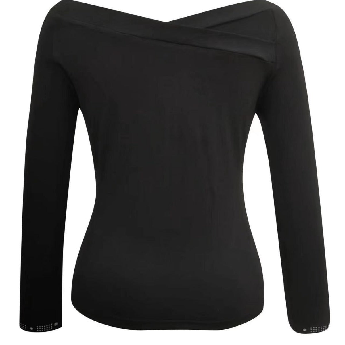Damen Elegantes Oberteil mit schulterfreiem Design und funkelnden Strassdetails Stalluxe