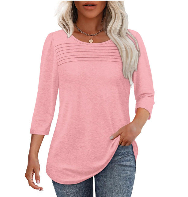 Damen Elegant geschnittenes Oberteil mit gerafften Details Stalluxe