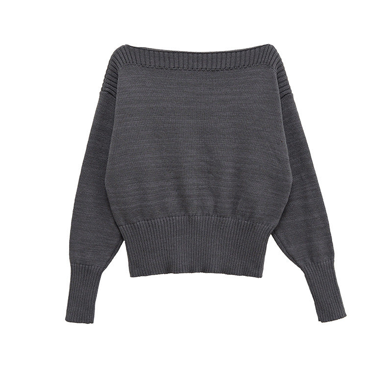 Damen lässiger Oversize-Pullover aus weichem Strickmaterial Stalluxe