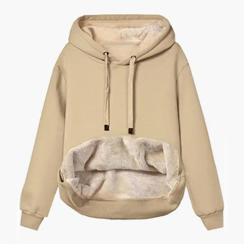 Damen Kuscheliger Kapuzenpullover mit Fleece-Futter Stalluxe