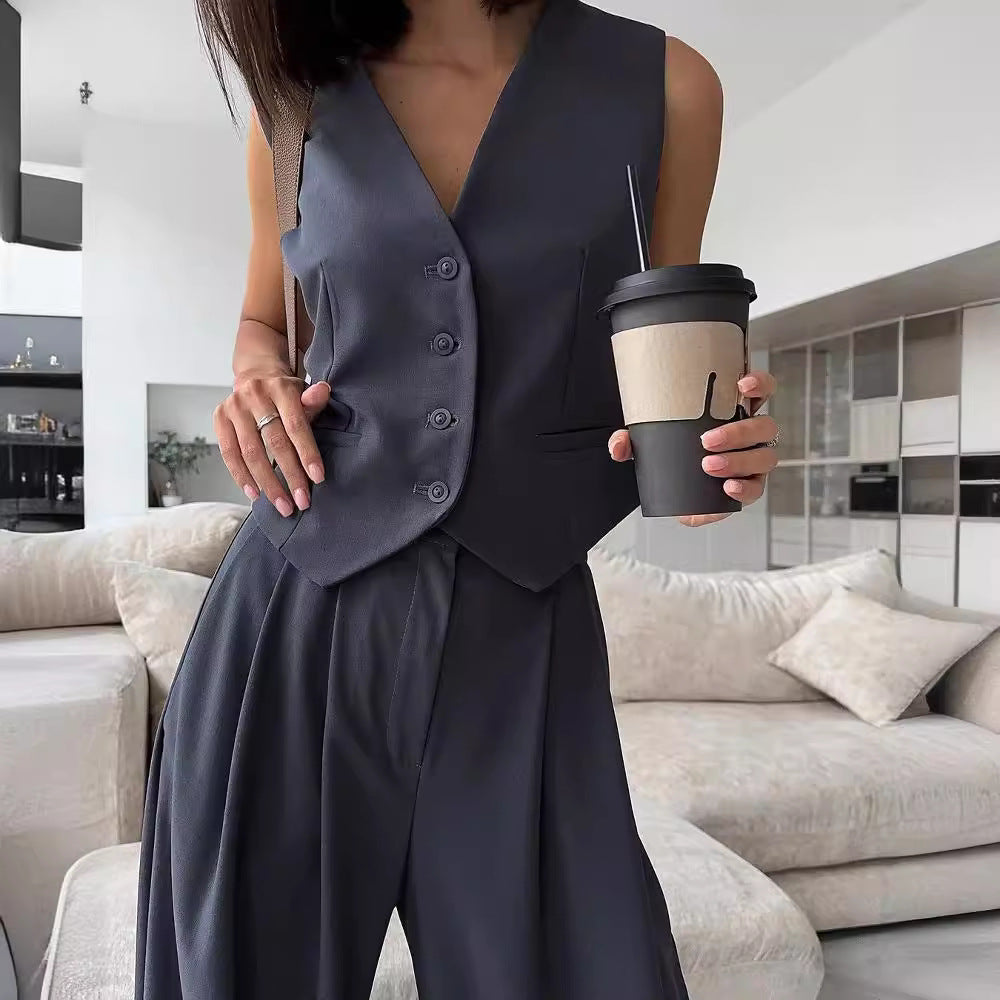Damen elegante Weste mit komfortablem Schnitt Stalluxe