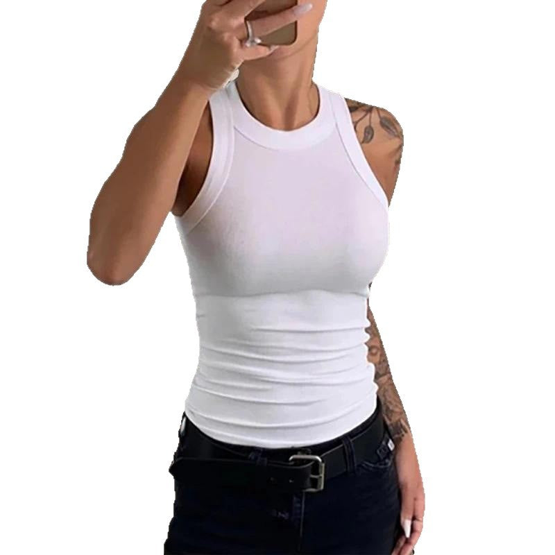 Damen ärmelloses Basic-Top aus atmungsaktivem Material Stalluxe