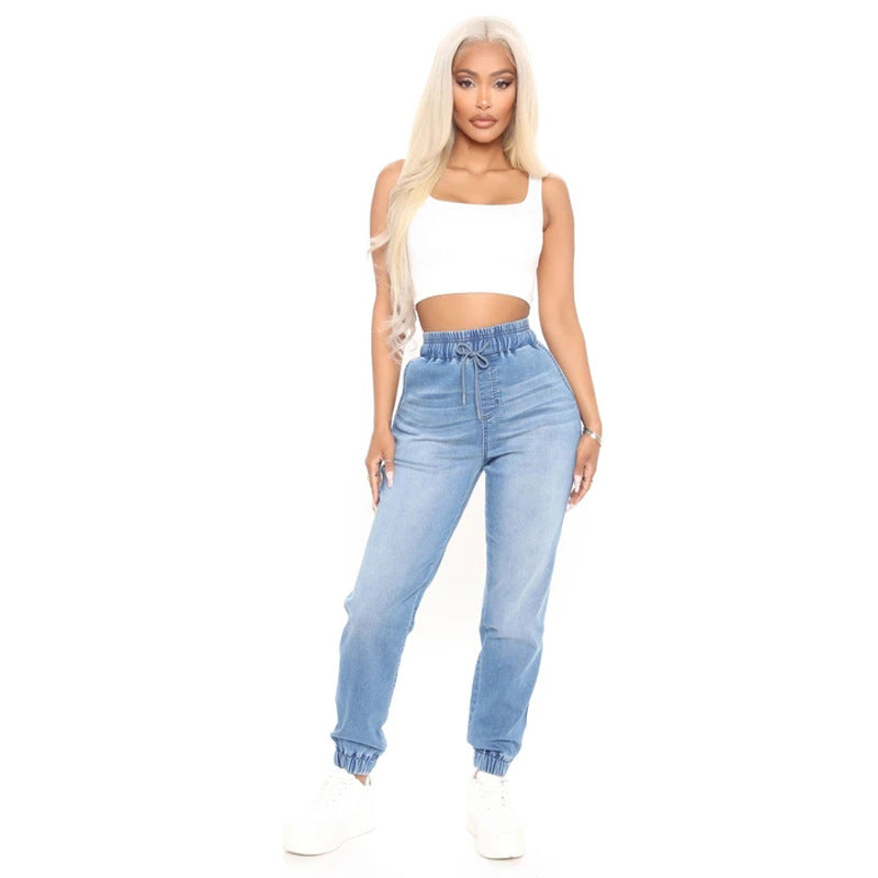 Damen Bequeme Jeanshose mit elastischem Bund Stalluxe