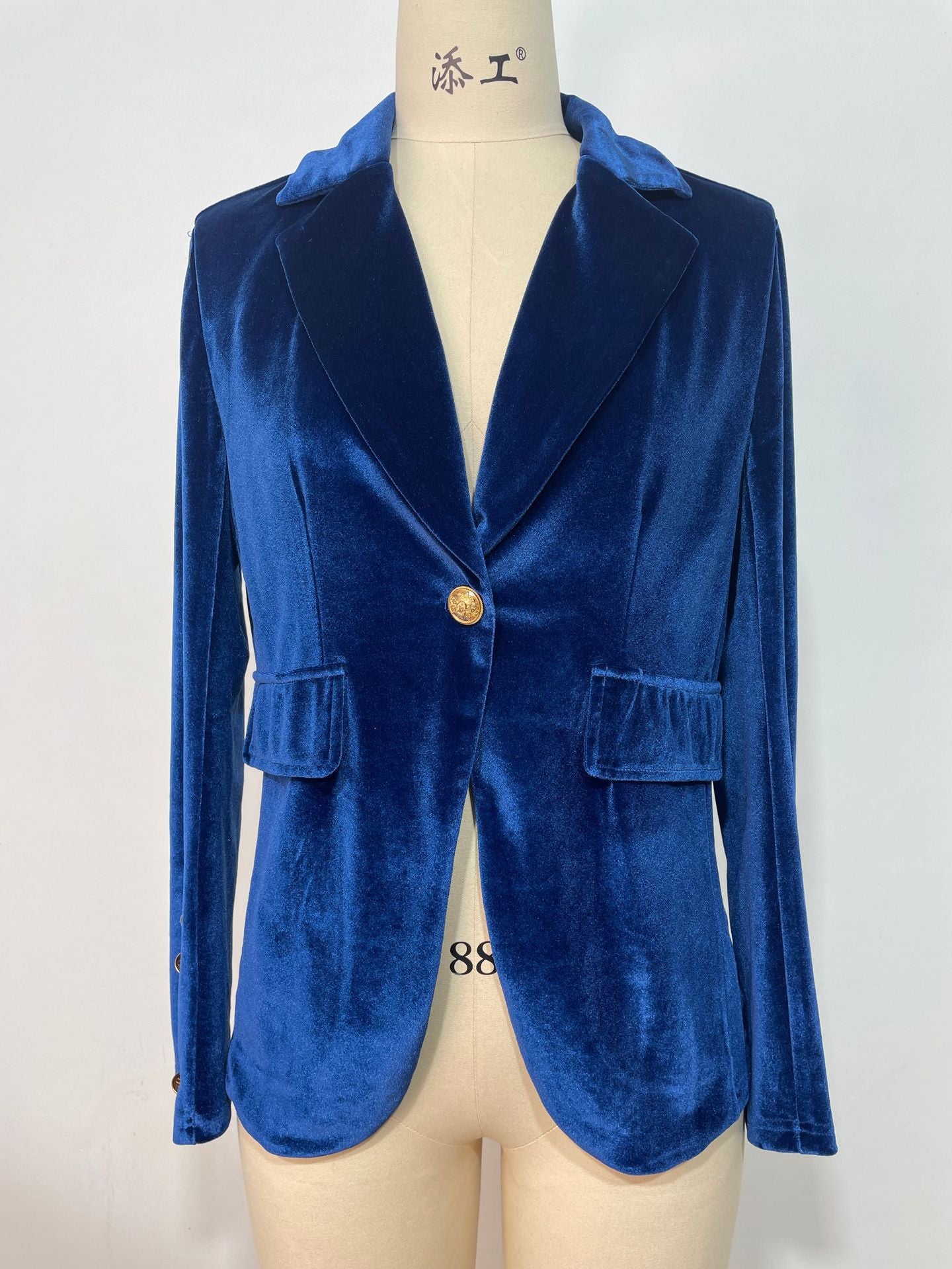 Damen Samt Blazer mit einem eleganten Schnitt Stalluxe