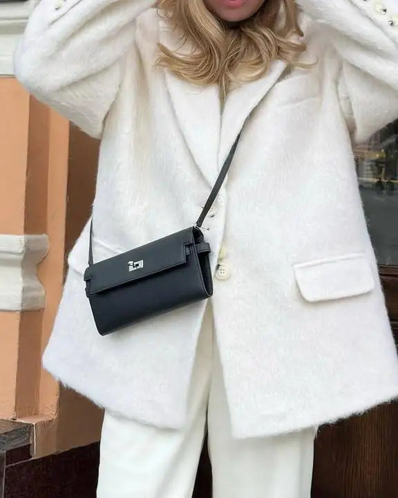 Damen Oversized Wollmantel Stalluxe