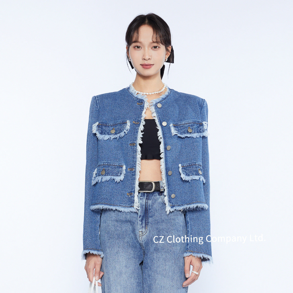 Damen Jeansjacke im eleganten Design Stalluxe