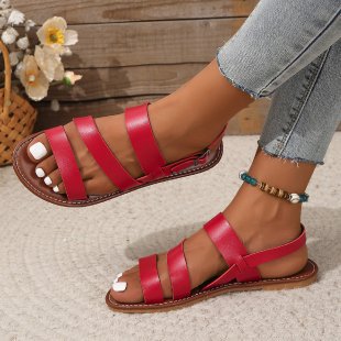 Damen Sandalen mit verstellbarem Riemen Stalluxe