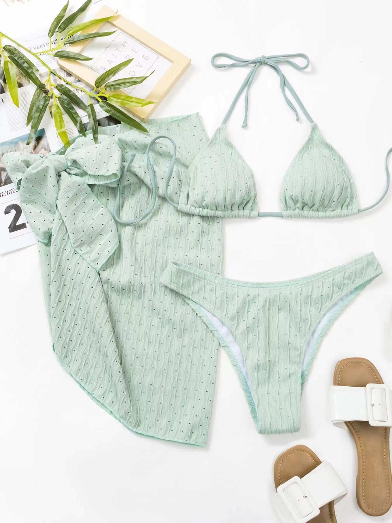 Damen Bikini-Set mit dekorativem Rock und raffinierten Trägern Stalluxe