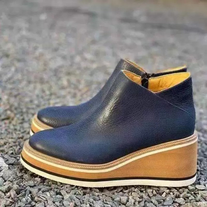 Damen modische Keilstiefel im eleganten Look Stalluxe