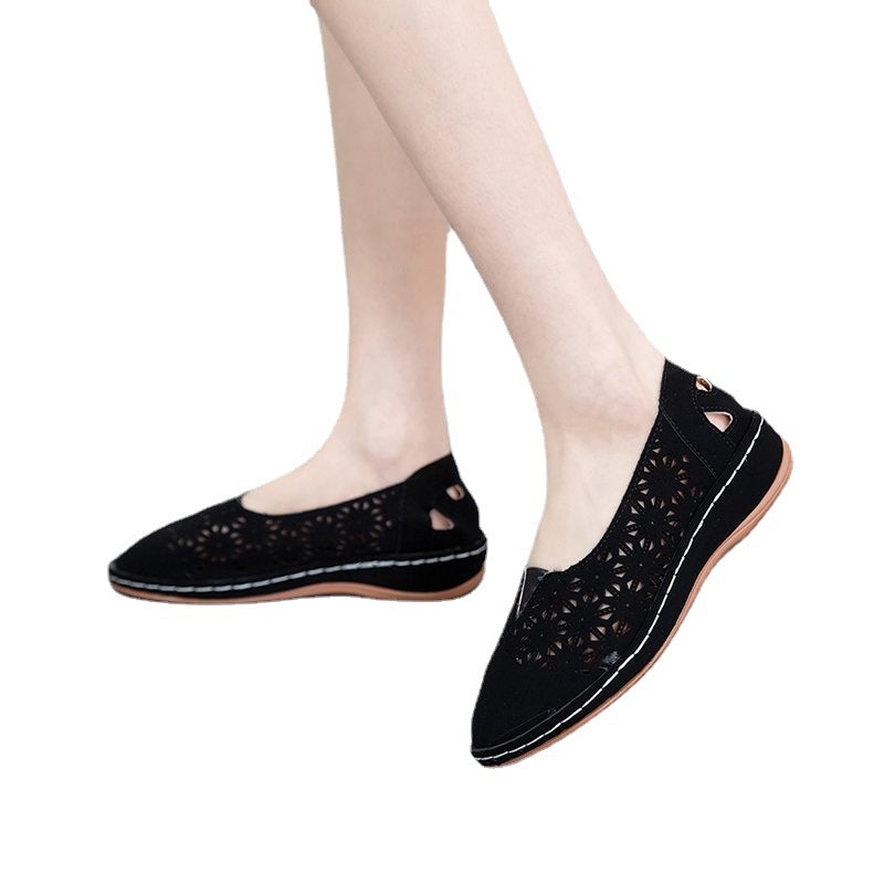 Damen elegante Clogs mit luftigen Schnittmuster und bequemer Sohle Stalluxe
