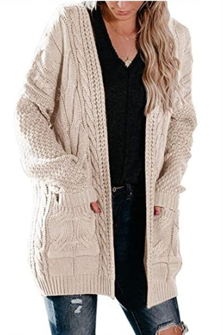 Damen Strickjacke mit Taschen und lässigem Schnitt Stalluxe
